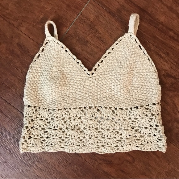 hollister crochet top